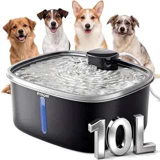 Photo of Dog Water Fountain Stainless Steel 2.64GAL