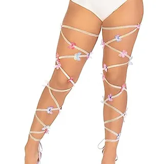 Photo of Iridescent Glitter Butterfly Leg Wraps