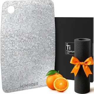 Photo of Titanium Cutting Board – Non-Toxic, Microplastic-Free, Double-Sided