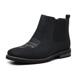 Photo of Men’s Western Chelsea Boots Frosted Faux Leather