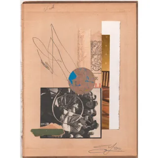 Photo of Original Mixed Media Modern Art Collage "Ventana" 5.75x8" Signed