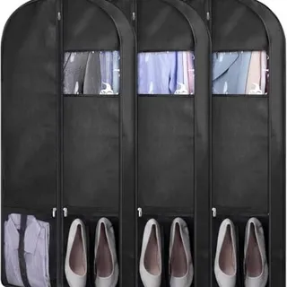 Photo of 43″ Suit Bags for Closet Storage and Travel (3 Packs Black)