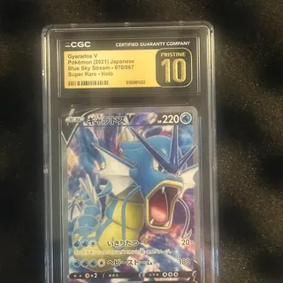 Photo of 2021 Gyarados V Pokemon Japanese Blue Sky Stream CGC Pristine 10