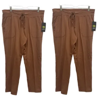 Photo of BOGO Free New Athletic Works Womens Medium Petite Elastic Drawstring Yoga Pants