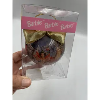 Photo of Barbie 3-1/2” Round 1996 Licensed By Mattel Ornament In Original Box