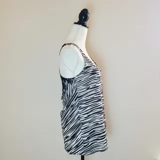 Photo of Urban Outfitters Zebra Print Lace Back Top Small