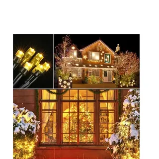 Photo of Solar String Lights 132Ft 400 LED Solar with Remote, 19 Modes Solar Warm White