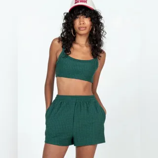 Photo of Princess Polly Arabella Forest Green Textured Bralette
