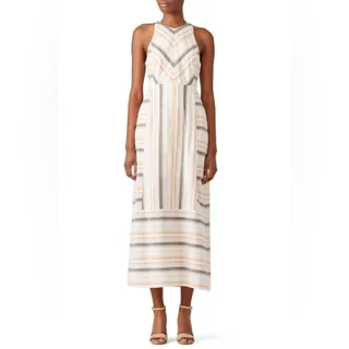 Photo of The Jetset Diaries Striped Brighten Sleeveless Maxi Dress