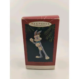 Photo of Vintage 1995 Hallmark Keepsake Bugs Bunny Snowballs Looney Tunes Ornament QX5019