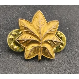 Photo of Vintage Hilborn-Hamburger 1/20 10K GF Major Gold Oak Leaf Rank Pin SER 135 Korea