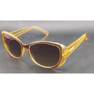 Photo of Nine West Womens Butterfly Sunglasses S07212RN Amber Yellow Transparent Gradient