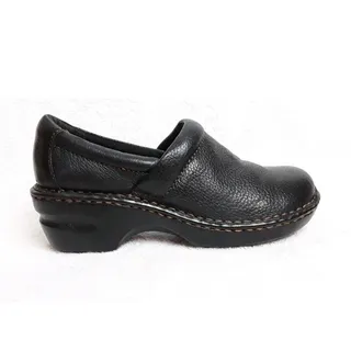 Photo of B.O.C. Born Concept Women's  Nadiyya Black Leather Clogs Comfort Shoes Size 8.5