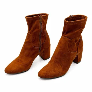 Photo of Old Navy Women’s Brown Suede Ankle Boots Size 7