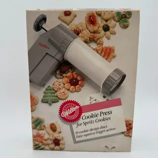 Photo of Vintage Wilton Cookie Press for Spritz Cookies, 1988