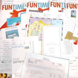 Photo of 2011 Carnival Cruise Line Bahamas FunTimes Ephemera Collection & Maps
