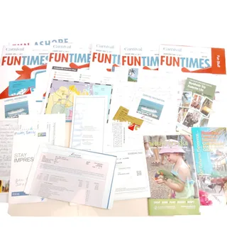 Photo of 2011 Carnival Cruise Line Bahamas FunTimes Ephemera Collection & Maps