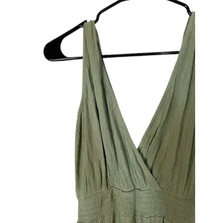 Photo of Rewind Green Sleeveless Lightweight One Piece Casual Romper Women Sz XS