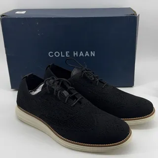 Photo of Cole Haan Original Grand Stitchlite Wingtip Oxford C27959 Black/Ivory 11 M NIB