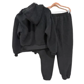 Photo of BlankNYC 2 Piece Matching Set Sherpa Jogger Pants M/Jacket L