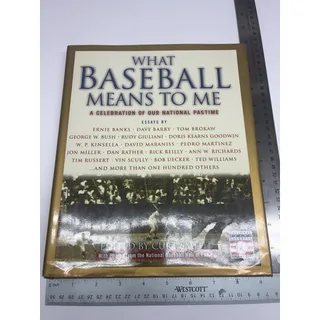 Photo of Vintage 2002 What Baseball Means to Me Book Curt Smith Baseball Hall of Fame Hardcover