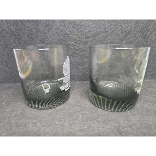 Photo of Set Of 2 Black & White Scotch Whiskey Rocks Glasses