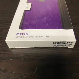 Photo of Moto E Fashion Case Metro by T-Mobile Purple Glitter Brand New