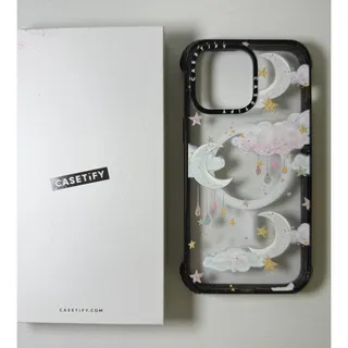Photo of casetify iphone 14 pro max case magsafe-MOON AND STARS BLACK BUMPER