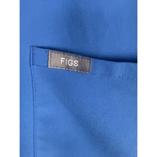 Photo of FIGS Women’s Technical Collection V-Neck Scrub Top Blue Medium FW1000 Healthcare
