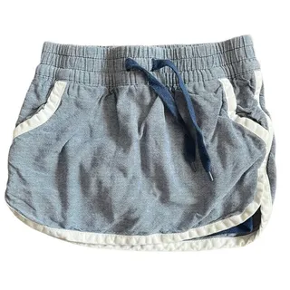Photo of Old Navy blue chambray skort elastic drawstring waist 18-24 months