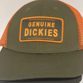Photo of Dickies trucker hat color orange & olive