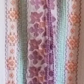 Photo of Anthropologie Everly White Embroidered Purple Tasseled top - S