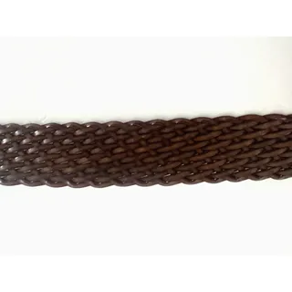 Photo of Michael Kors Boho Western Woven Braided Leather Wide Belt Brown Womens M