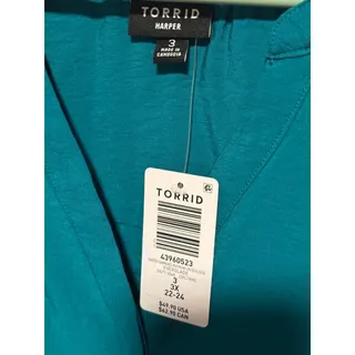 Photo of Torrid teal women’s top size 3X