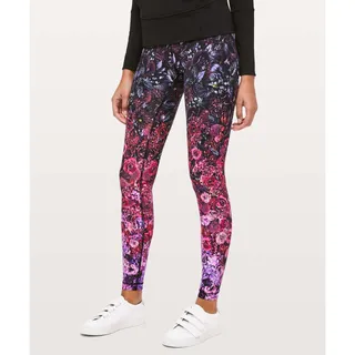 Photo of Lululemon Wunder Under Nulux High Rise Tight In Bloom Multi 28" Inseam, Size 6