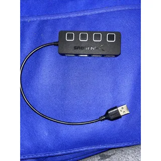 Photo of Sabrent HB-UM43 4 Port USB 3.0 Hub with Power Switches - Black