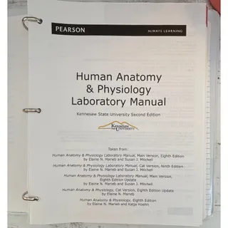 Photo of KSU Human Anatomy & Physiology Loose Leaf Lab Manual 2nd Edition in Binder (Used)