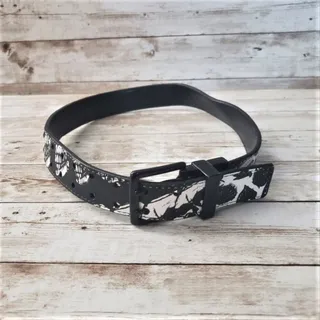 Photo of Tony Hawk Black & Off White Synthetic Leather Belt - 22-24 Size S