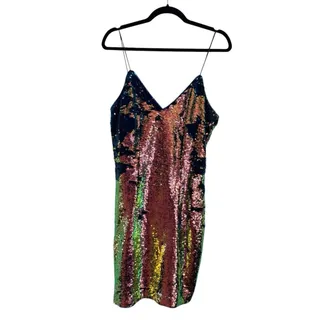 Photo of Aidan by Aidan Mattox Multicolor Sequin Bodycon Mini Dress NWOT