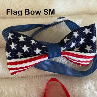 Photo of Pet Dog Cat Flag Bow Tie USA 4th of July 250th Independence Day NEW