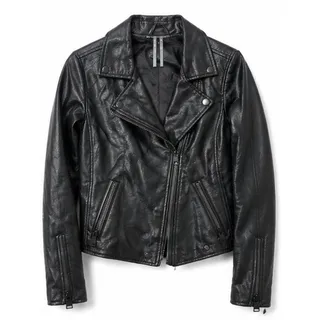 Photo of Anthropologie Faux Leather Moto Jacket Black XS