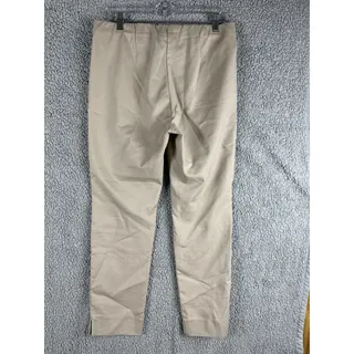 Photo of J.Jill Essential Slim Ankle Pants Beige Khaki Pull On Stretch Trousers Size 10