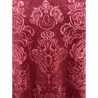 Photo of Soft Surroundings Velvet Maxi Dress Womens Size PXS Burgandy Damask Romantic