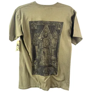 Photo of Obey army green black reaper short sleeve tee shirt 100% cotton small NWT