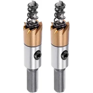 Photo of uxcell 2 Pcs 12mm HSS Drill Bit Hole Saw Stainless High Speed Steel Metal Alloy