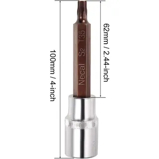 Photo of uxcell 1/2-Inch Drive T35 Torx Bit Socket Set - New