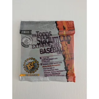 Photo of 1996 Topps Stadium Club Series 1 Baseball Jumbo Hobby Pack 20 Cards Sealed Mantle