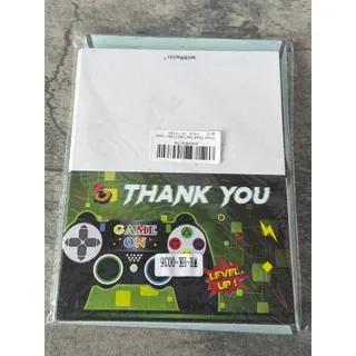 Photo of 24 Video Game Thank You Cards with Envelopes Stickers for Gamer Birthday Party