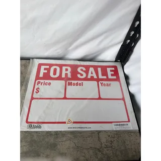 Photo of 3-Pack Large Customizable 'Car For Sale' Signs, Weatherproof Plastic