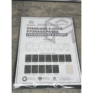 Photo of tamp Pages for Stamp Collection Album Binder Book, 10 Sheet 2 Row | 2 Pocket